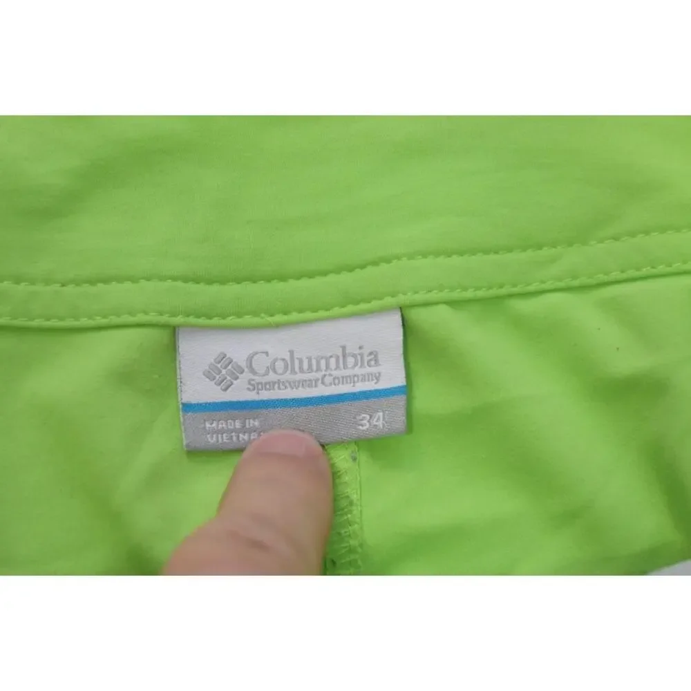 Columbia‎ PFG Board Shorts Omni-Shade Fishing Shorts Green 9